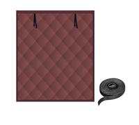 100x160 Window Insulation for Winter 120x160 160x160cm, Thermal Window Cover for Home RV Basement, Waterproof Roll-Up Oxford Thermal Insulated Window Blanket with Hook(Coffee,100x160cm(39.4*63 inch))