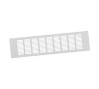 100x400mm Air Vent Cover - Aluminium Ventilation Grille - White Furniture Grill for Door, Wardrobe, Radiator
