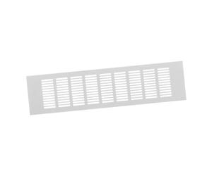 100x400mm Air Vent Cover - Aluminium Ventilation Grille - White Furniture Grill for Door, Wardrobe, Radiator