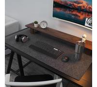 100X40cm Felt Desk pad, Large Mouse pad, Felt pad, Table Protection and Organizer, for The Office and at Home (Dunkelgrau, 1000 * 400mm)
