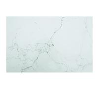 100x62 cm White Rectangular Tempered Glass Tabletop - 8mm Marble Effect Easy Clean Lightweight & Stylish Replacement for Dining Coffee and Garden Tables
