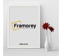 (100x70 CM) White Picture Frame / Wall Art Frames / Flat Wooden Effect Poster Frame / Photo Print Frame