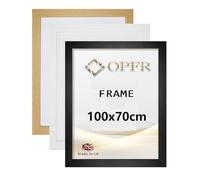 100x70cm LARGE POSTER PICTURE FRAME,BLACK,OAK,WHITE (WHITE)