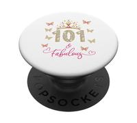 101 And Fabulous, 101 Years Old Women, 101st Birthday PopSockets Adhesive PopGrip