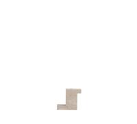 101 Copenhagen Brick candle holder limestone 10.5x12.5 cm Limestone