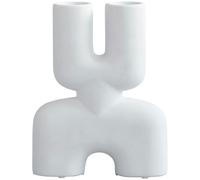 101 Copenhagen - Cobra Double Decorative Vase 28 cm, Bone White - Bone White