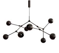 101 Copenhagen - Drop Globe Pendant 150 cm, Burned Black - Burned Black