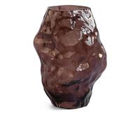 101 Copenhagen small Katachi textured-glass vase (22.5cm x 15cm) - Brown One Size