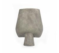 Sphere Vase Square Large Dark Grey
