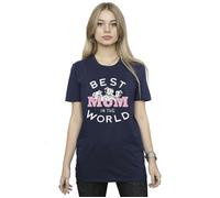 101 Dalmatians Best Mum In The World Cotton Boyfriend T-Shirt Disney Navy XXL
