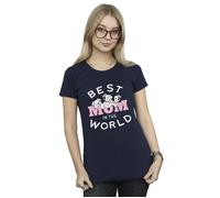 101 Dalmatians Best Mum In The World Cotton T-Shirt Disney Navy S