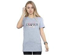 101 Dalmatians L´Amour Cotton Boyfriend T-Shirt Disney Grey XXL