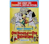 "101 DALMATIONS" - Classic Disney Animated Movie Poster - Poster Size : A2