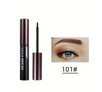 (101# Dark Brown) Semi-Permanent Waterproof Eyebrow Gel Long-Lasting Sweatproof Easy Peel-Off Brow Gel Flawless Black Brown Tattoo Eyebrow Tint Eyebrow Cream