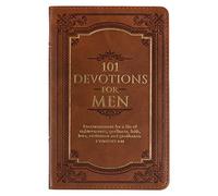101 Devotions for Men, Encouragement for a Life of Faith, Brown Faux Leather Flexcover