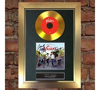 #101 GOLD DISC THE VAMPS Meet the Vamps DVD Signed Autograph Mounted Reproduction A4 Print (Gold Frame)