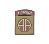 101 Inc. 3D Airborne 82nd Morale Patch - Brown