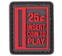 101 Inc. 3D Insert Coin to Play Morale Patch - Red