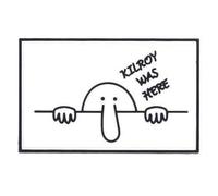 101 INC. 3D Kilroy was here Patch - White