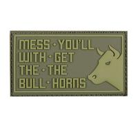 101 Inc. 3D Patch Mess With The Bull - Green