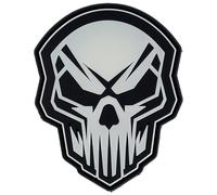 101 Inc. 3D PVC Angry Skull Glow In The Dark Patch