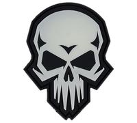 101 Inc. 3D PVC Psycho Skull Glow In The Dark Patch