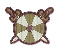 101 Inc. 3D Viking Shield With Two Swords Morale Patch