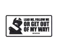 101 Inc. Lead Me, Follow Me 3D Patch - White