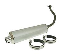 101 Octane Gy6 125/150cc Not Homologated Full Line System Silver Not Homologated