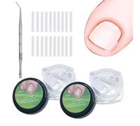 101 Pcs Ingrown Toenail Treatment Set, Clear Ingrown Toenail Corrector with Nail Picker, Plastics Correction Strips Brace Kit, Straightener Strips for Women Men Foot Care