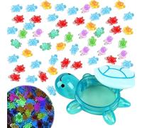 101 Pcs Mini Resin Animals Mixed Turtle, Luminous Miniature Resin Animals