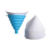 101 Pcs Paint Filter Paper With Silicone Funnel