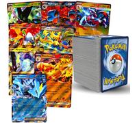 101 Pokemon Cards English - 10 Holo & Reverse Holo + 90 Common and Uncommon + 1 Guaranteed Ultra Rare EX Gold V - Authentic Original Cards - Random Bulk Lot for Collectors and Gift