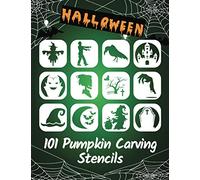 101 Pumpkin Carving Stencils: Template Patterns for Funny and Scary Halloween Decor | Adults & Kids