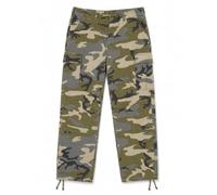 101 Tactical Camo Cargo Pants Trousers | 100%_Cotton Ripstop Military Style Combat Trousers with Multiple Cargo Pockets | Lightweight Vintage Camouflage Outdoor Workwear | Medium 32-34" Waist