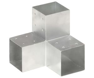 (101 x 101 mm/ 1 pcs, y shape) vidaXL 1/4x Post Connectors Galvanised Metal Wood Multi Shapes Multi Sizes