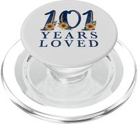 101 Year Old | 101st Birthday for Grandma | 101 Years Loved PopSockets PopGrip for MagSafe