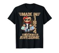 101 Year Old Made in 1924 Teddy Bear 101st Birthday Women T-Shirt