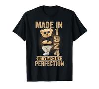 101 Year Old Made in 1924 Teddy Bear 101th Birthday Women T-Shirt