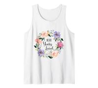101 Years Loved 101th Birthday Floral 101 Years Loved Women Tank Top