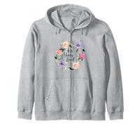 101 Years Loved 101th Birthday Floral 101 Years Loved Women Zip Hoodie