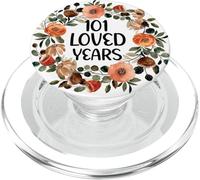 101 Years Loved 101th Birthday funny 101 Year Old Women's PopSockets PopGrip for MagSafe