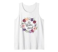 101 Years Loved Floral 101th Birthday Women 101 Years Loved Tank Top