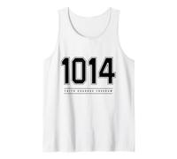 1014 Faith Courage Freedom American Varsity Number Tank Top