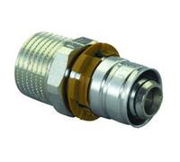 1014534 S-Press Plus Male Connector, 16xR3/4-Inch, MT, Grey