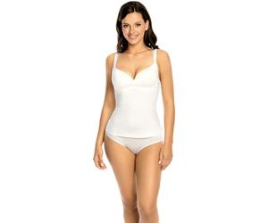 101652 Bra Shirt in Black, White and Cream - white -