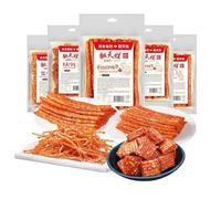 101g Spicy Strip Small Gluten Spicy silk Sweet Spicy Flavor Chinese Snacks Instant Snacks，konjak，Spicy snacks, Leisure snacks，Snacks Gifts (Fairy stick+lump gluten,8 bags)