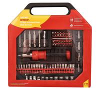 101Pc Screwdriver & Bit Set Reversible Ratchet Driver Phillips Pozi Torx Hex New