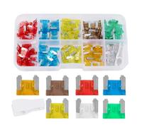 101pcs Car Fuses Assortment Kit, Mini Blade Auto Fuse Set with Puller Tool 5A/7.5A/10A/15A/20A/25A/30A Assorted Automotive Replacement Fuses for Car Truck Motorcycle Boat RV