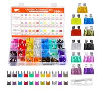 101pcs Mini Fuses Assortment Kit, Micro Mini Blade Fuses with Puller Tool, Automotive Replacement Fuse Set for Car, Truck, Motorcycle, RV, Boat, Assorted 3A 5A 7.5A 10A 15A 20A 25A 30A